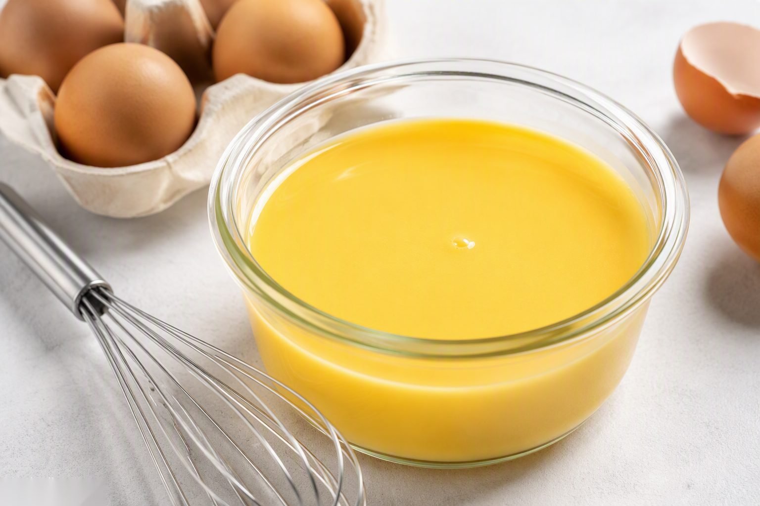Illustrative image — Liquid whole egg — pasteurised liquid egg for industrial bakeries and foodservice